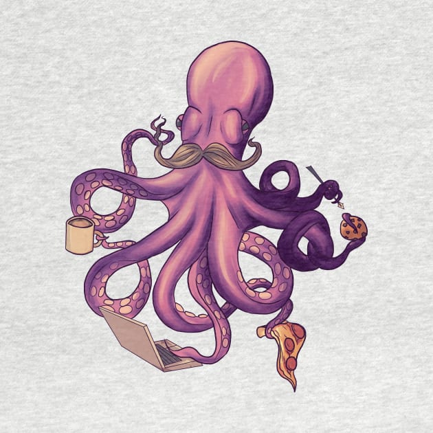 Multitasking Octopus by Darthblueknight